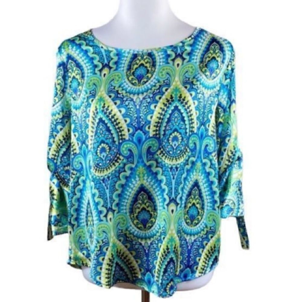 Buckhead Betties Sonoma Blue Nicole Top, Size S, NWOT‎